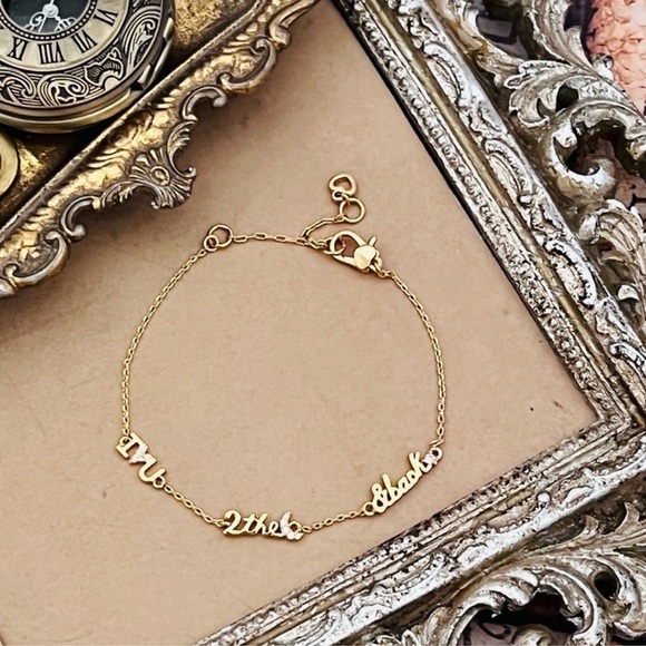 KATE SPADE • True Love I Love You To The Moon Gold Bracelet - Picture 5 of 5